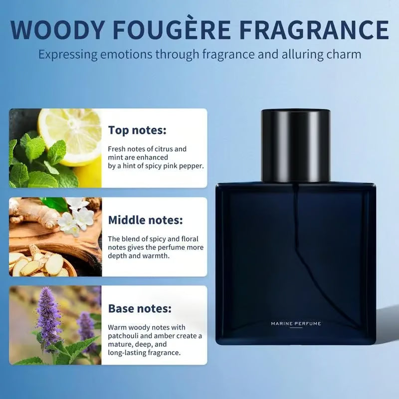 🔥2025 HOT SALE🔥Perfume Marino Natural de Larga Duración para Hombre