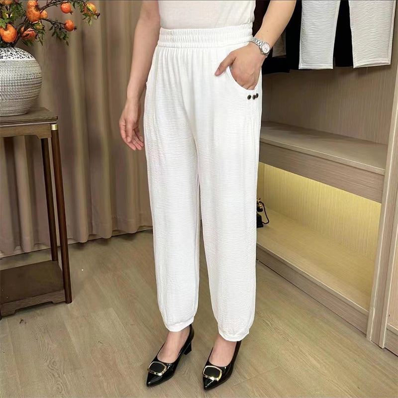 Pantalones sueltos transpirables para mujer