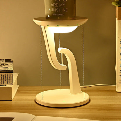 Luz de ambiente creativa para dormitorio con carga inalámbrica rápida flotante