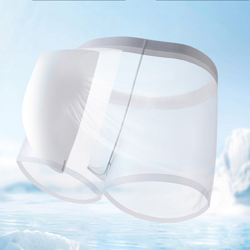 ⏳ ¡50% de descuento por tiempo limitado! 💥Boxers transparentes de seda de hielo para hombre（Cuanto más compres, mayor será el descuento）