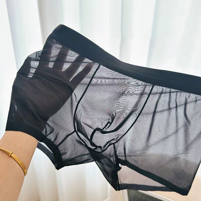 ⏳ ¡50% de descuento por tiempo limitado! 💥Boxers transparentes de seda de hielo para hombre（Cuanto más compres, mayor será el descuento）
