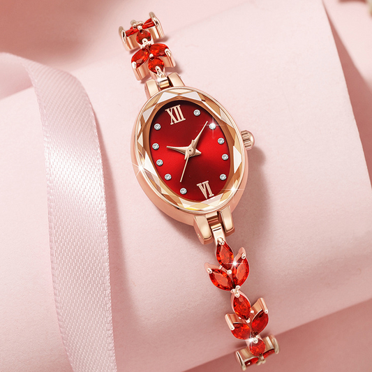 Elegante Reloj de Cuarzo Resistente al Agua para Mujer