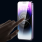 Protector de pantalla HD para iPhone Series - Instalación con eliminación automática de polvo