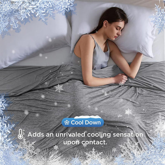 Manta refrescante para quienes duermen con calor🛏️
