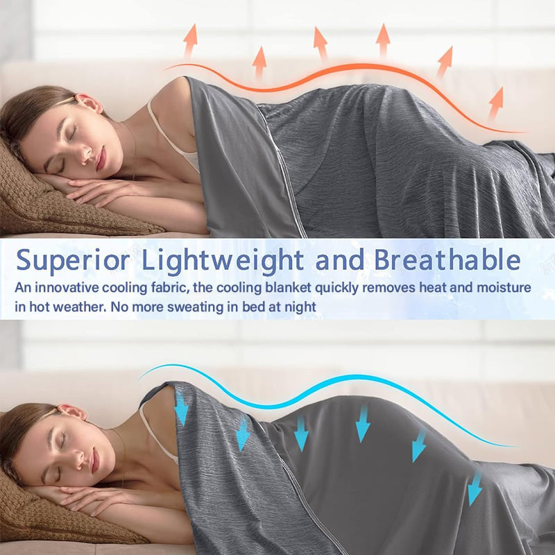 Manta refrescante para quienes duermen con calor🛏️