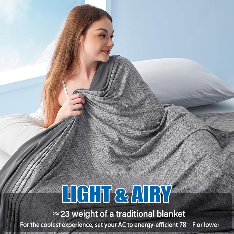 Manta refrescante para quienes duermen con calor🛏️