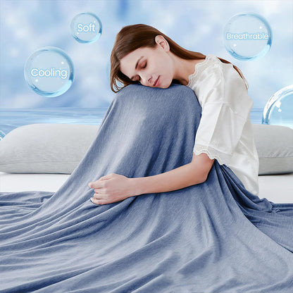 Manta refrescante para quienes duermen con calor🛏️