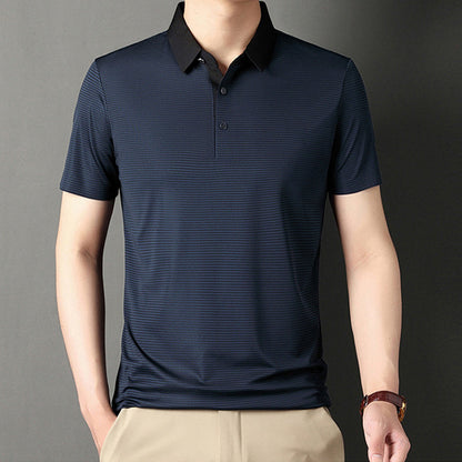 Camisa casual clásica de rayas para hombre