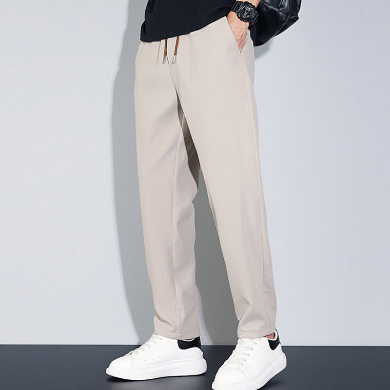 Pantalones Casuales de Seda Helada para Hombre