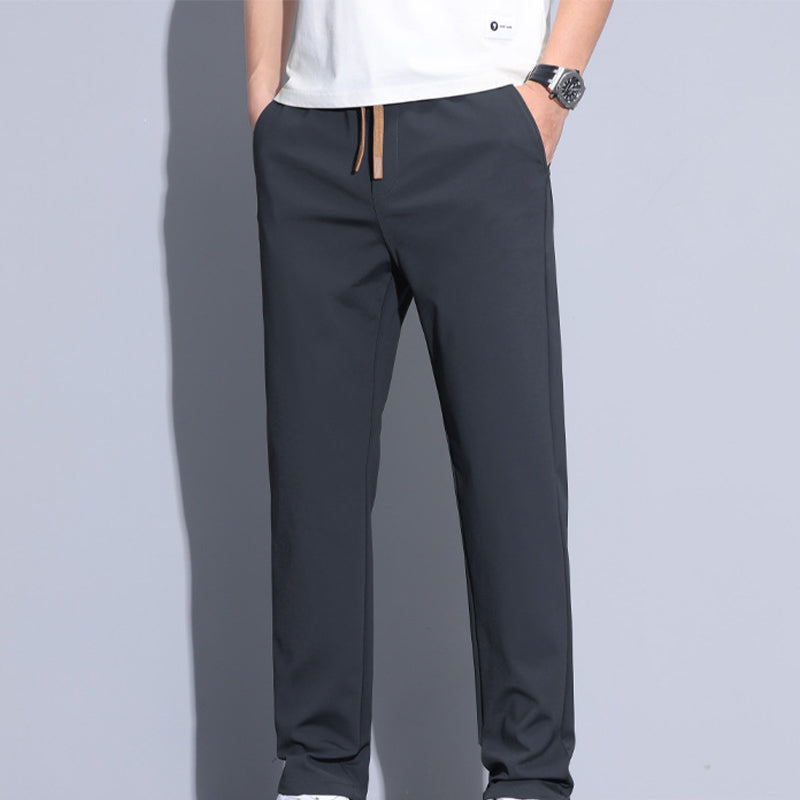 Pantalones Casuales de Seda Helada para Hombre