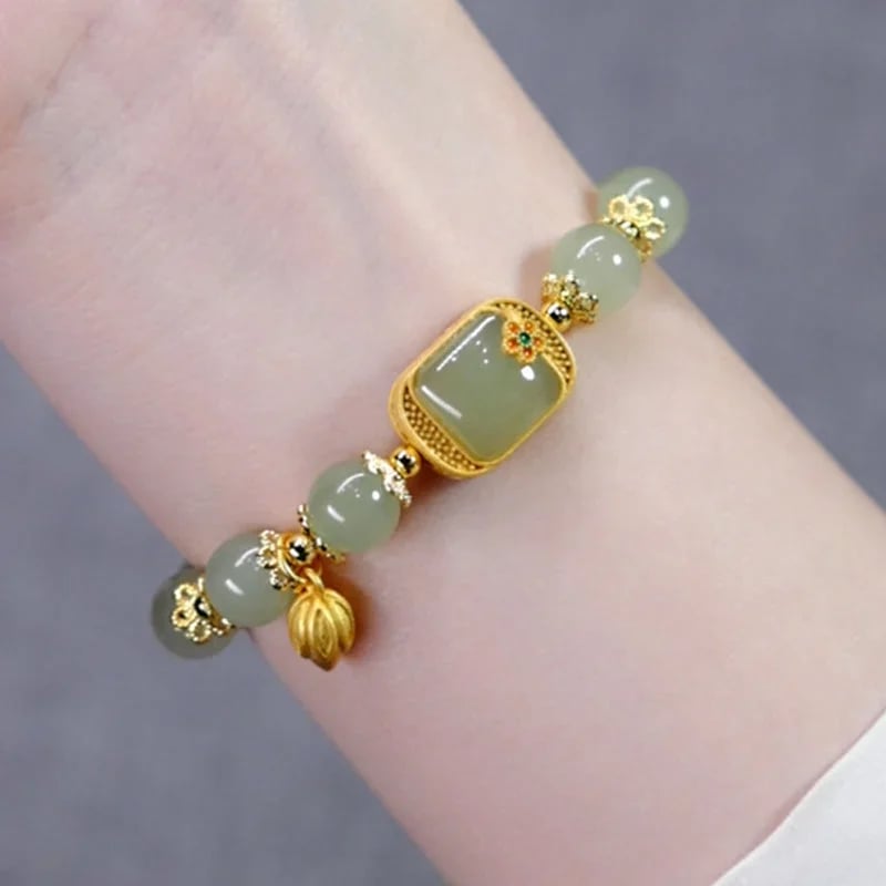 Pulsera de Cuentas de Jade Hotan