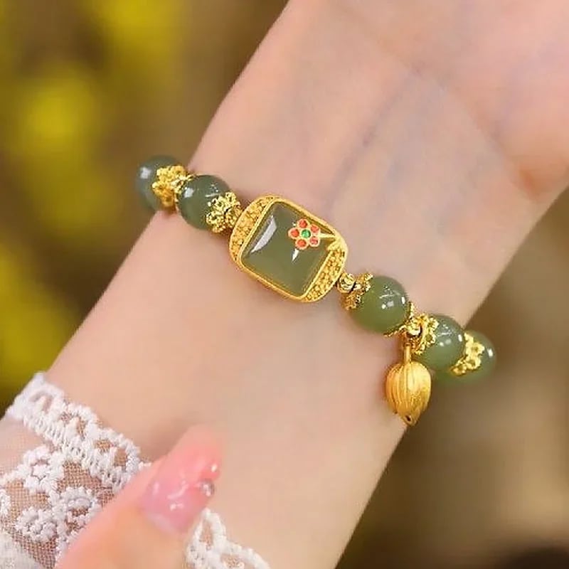 Pulsera de Cuentas de Jade Hotan