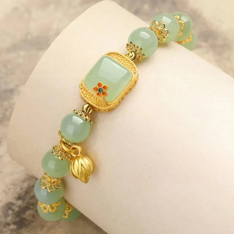 Pulsera de Cuentas de Jade Hotan