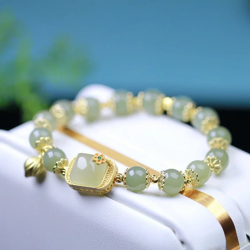 Pulsera de Cuentas de Jade Hotan