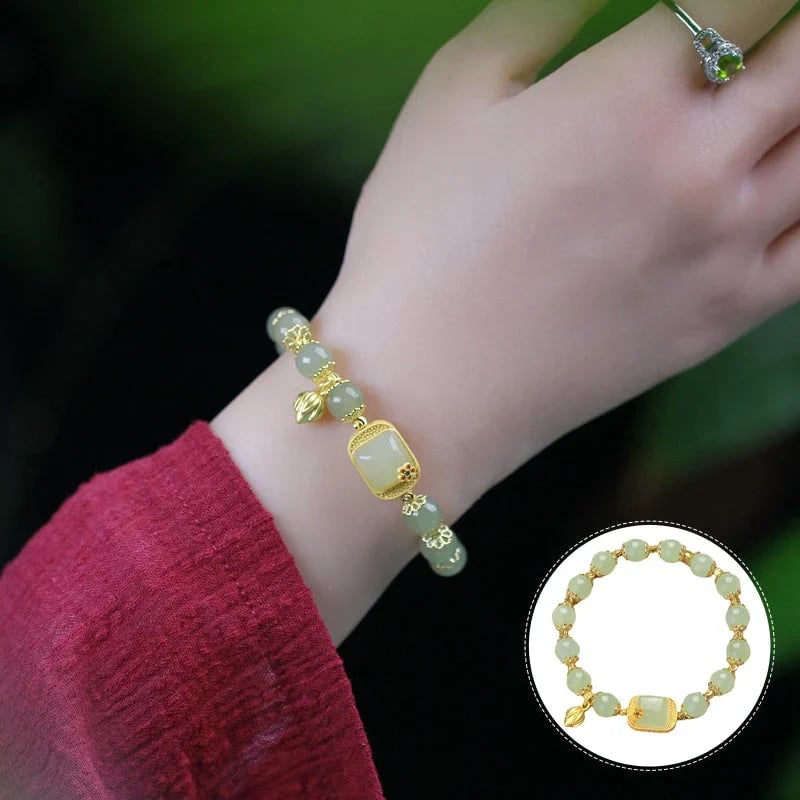 Pulsera de Cuentas de Jade Hotan