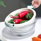 Juego de escurridor de cocina 2 en 1 con colador de cuenco