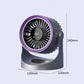 Mini Portable Rechargeable Wall Mounted Fan with Lights