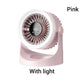 Mini Portable Rechargeable Wall Mounted Fan with Lights