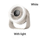 Mini Portable Rechargeable Wall Mounted Fan with Lights