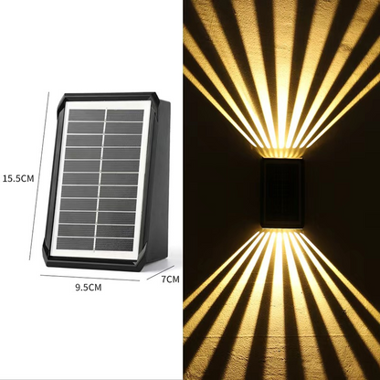 ⏳Time-limited Special⌛ Foco decorativo de pared solar de 4 LED impermeable para exteriores