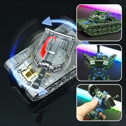 Juguete Transformer Tanque Robot con Spinner Antiestrés