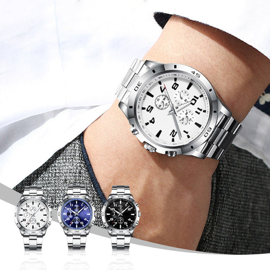 Reloj de cuarzo luminoso impermeable de moda