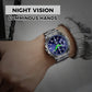 Reloj de cuarzo luminoso impermeable de moda
