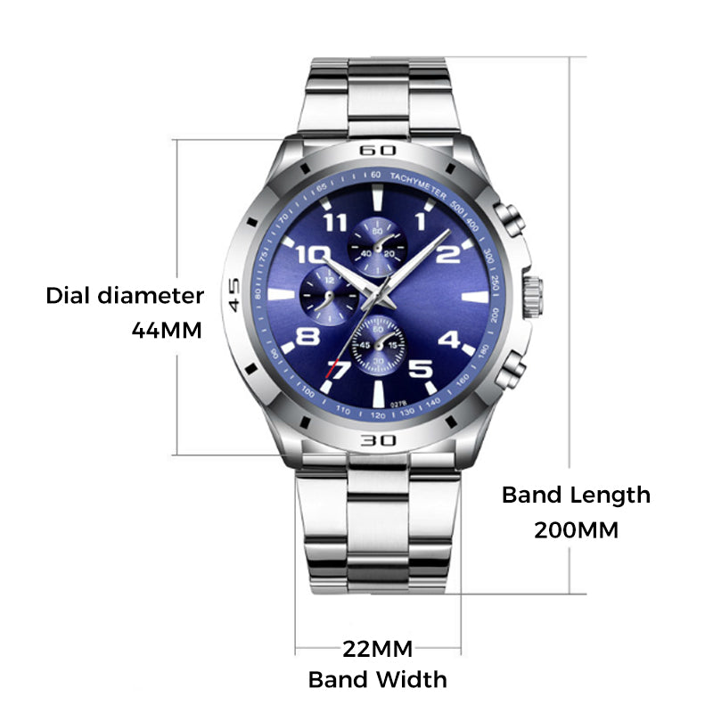 Reloj de cuarzo luminoso impermeable de moda