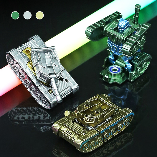 Juguete Transformer Tanque Robot con Spinner Antiestrés