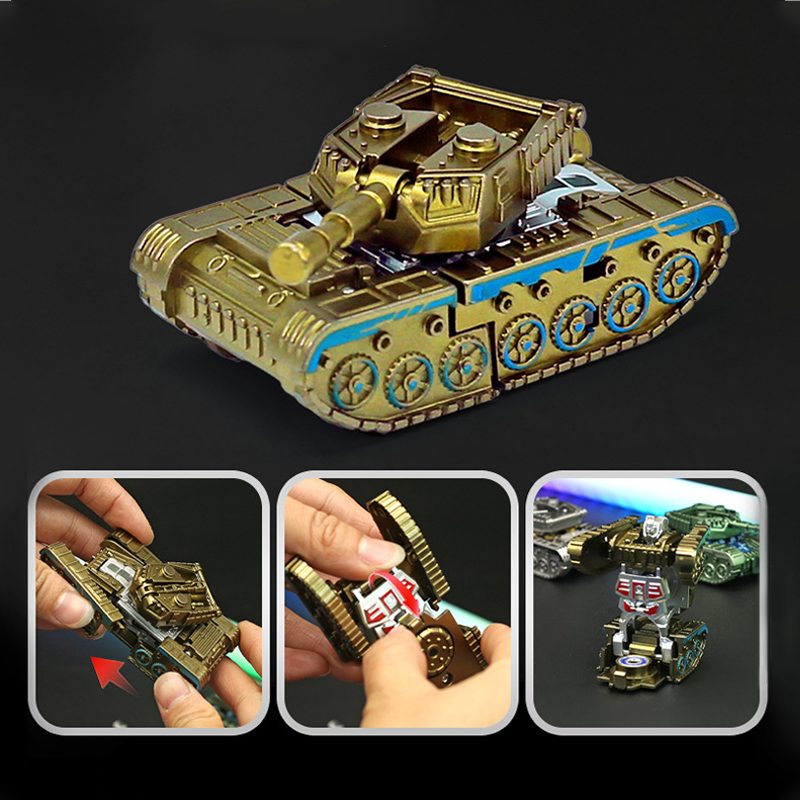 Juguete Transformer Tanque Robot con Spinner Antiestrés