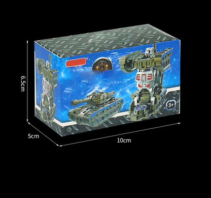 Juguete Transformer Tanque Robot con Spinner Antiestrés