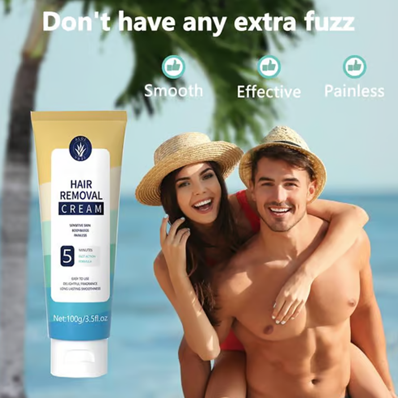 🔥Crema depilatoria corporal sin dolor para hombres y mujeres- Agradable para la piel de todas las zonas🌿