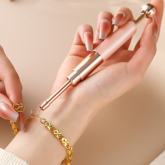 Herramienta auxiliar práctica para pulsera de doble cabeza