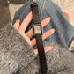 Reloj rectangular de mujer con diamantes de imitación resistentes al agua