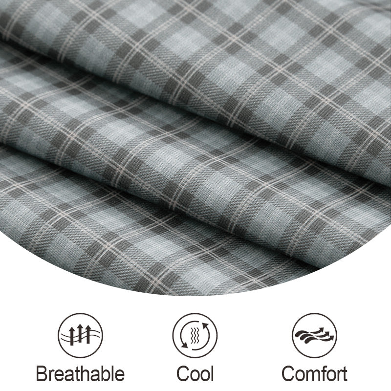✈️Free envío al comprar 2✈️Men's Casual Plaid Short Sleeve Shirt
