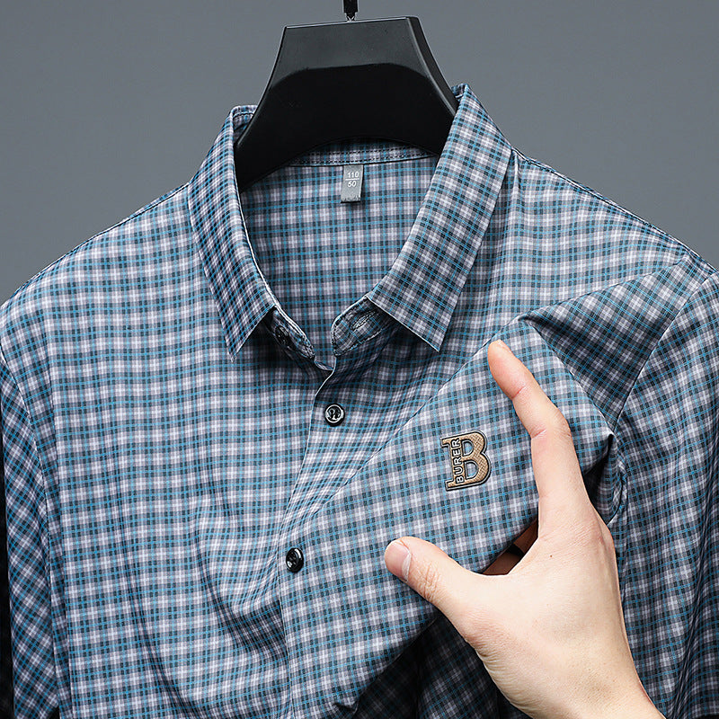✈️Free envío al comprar 2✈️Men's Casual Plaid Short Sleeve Shirt