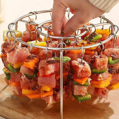 🎁 ¡OFERTA 50% DTO! 🔥 – 🥩 Parrilla Vertical para Barbacoa en Freidora de Aire A