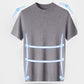Camisetas de Manga Corta con Cuello Redondo Sólido para Hombre