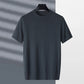 Camisetas de Manga Corta con Cuello Redondo Sólido para Hombre
