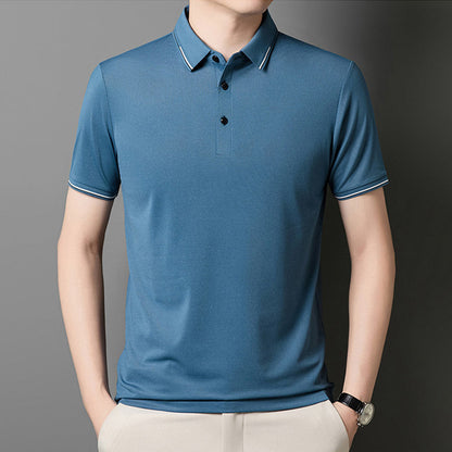 ✈️Free envío al comprar 2✈️Business Camiseta Casual Solapa Manga Corta