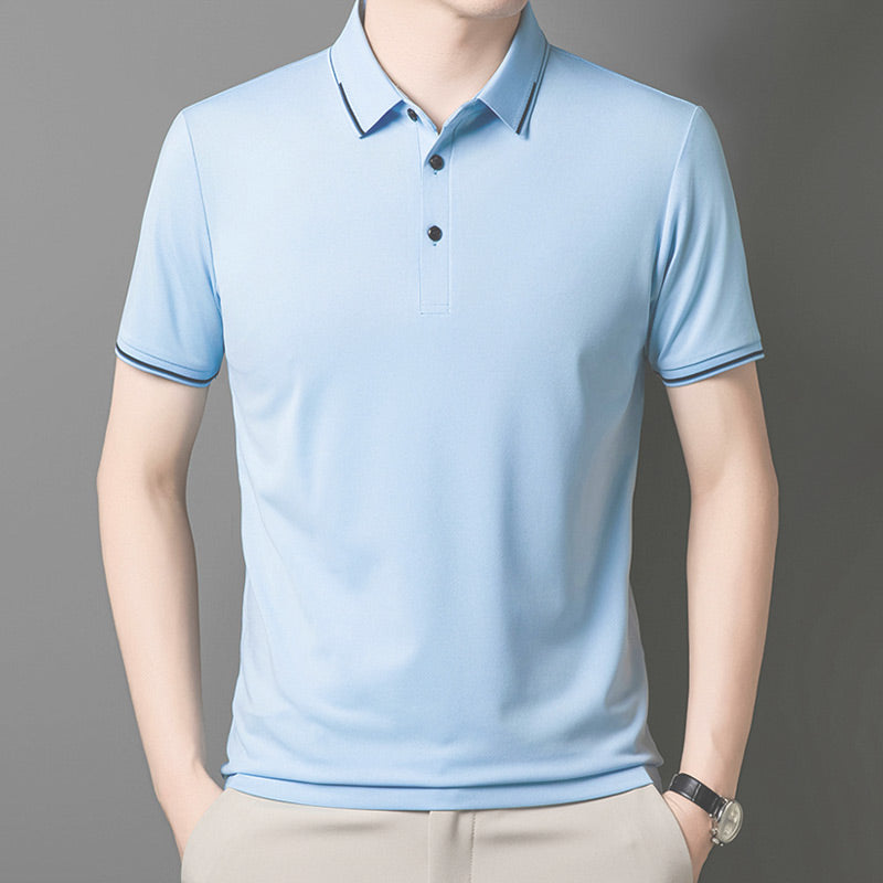 ✈️Free envío al comprar 2✈️Business Camiseta Casual Solapa Manga Corta