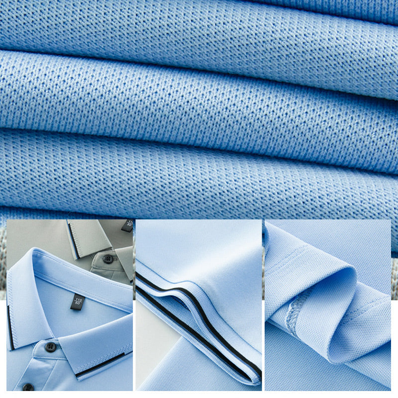 ✈️Free envío al comprar 2✈️Business Camiseta Casual Solapa Manga Corta