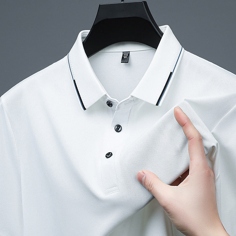 ✈️Free envío al comprar 2✈️Business Camiseta Casual Solapa Manga Corta