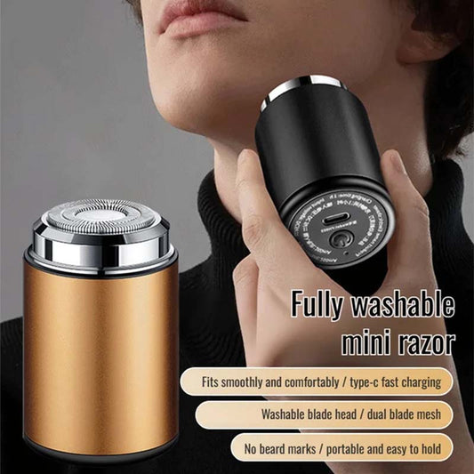 Mini maquinilla de afeitar portátil recargable e impermeable