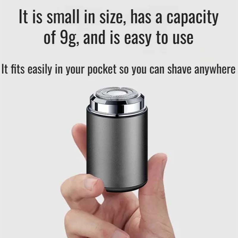 Mini maquinilla de afeitar portátil recargable e impermeable