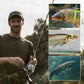 Conjunto de Flotador luminoso de Pesca para Exterior con 5 Anzuelos con Arpón