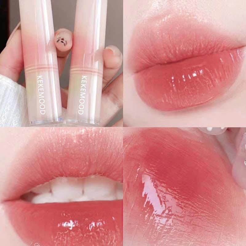 Regalo ideal para mujeres delicadas Barra de Labios Water Glow Barra de Labios Hidratante con Espejo