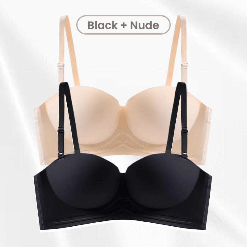 Sujetador push-up con tirantes invisibles antideslizantes