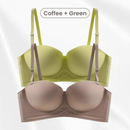 Sujetador push-up con tirantes invisibles antideslizantes