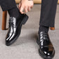 Zapatos de vestir clásicos de cuero PU para hombre